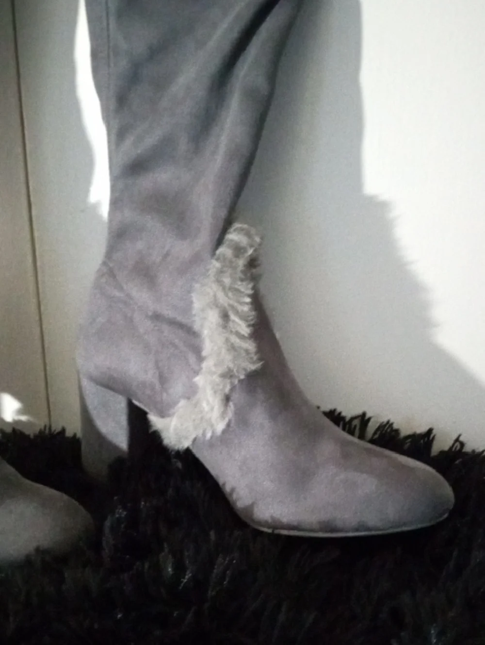 NWT Charles by Charles David Gray Odom Over-The-Knee Boots 7.5